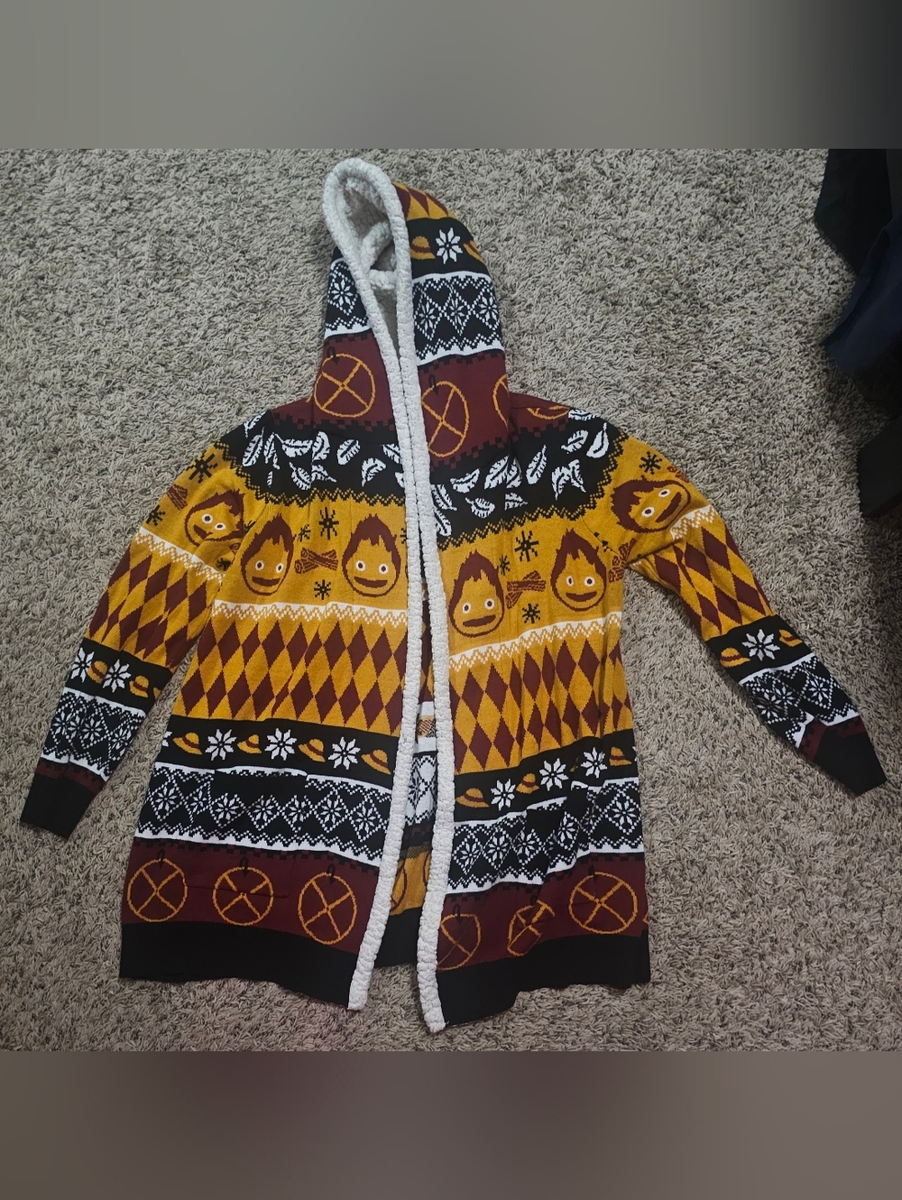 Howl's Moving Castel Calsifer Knit Cardigan